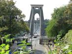 Looking across the Clifton Suspension Bridge outside of Bristol - England.